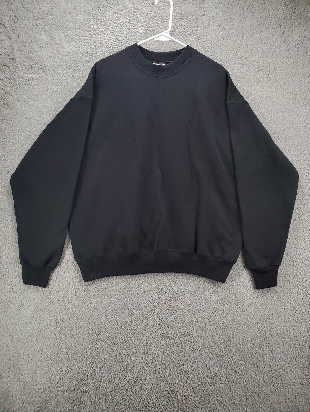 Vintage Hanes Crewneck Sweatshirt Size XL Black Blank